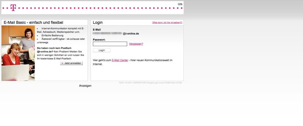 Telekom Phishing Mail