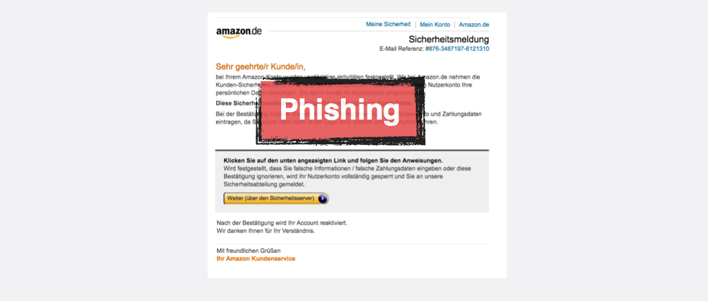 Email Amazon Sicherheitsdienst