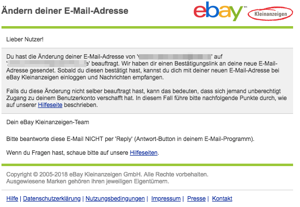 Ebay Kleinanzeigen Mails