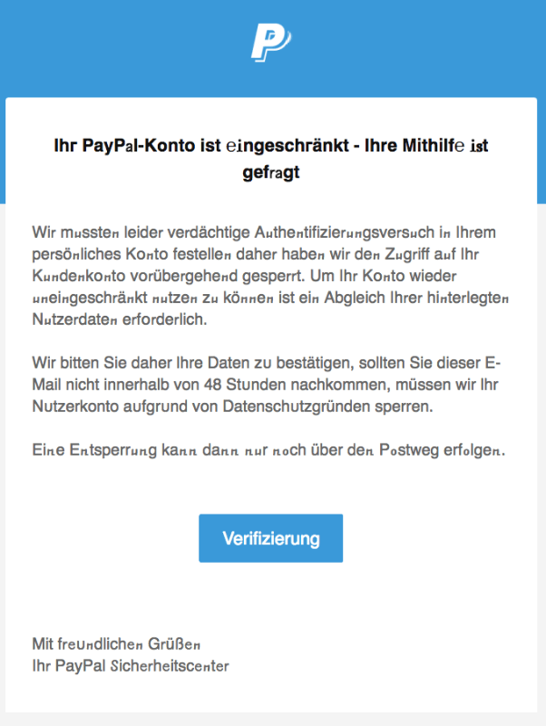 Paypal Konto VorГјbergehend Gesperrt