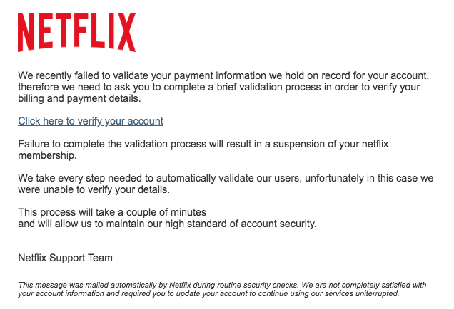 Netflix Phishing Aktuell Diese Spam Mails Sind Aktuell Im Umlauf