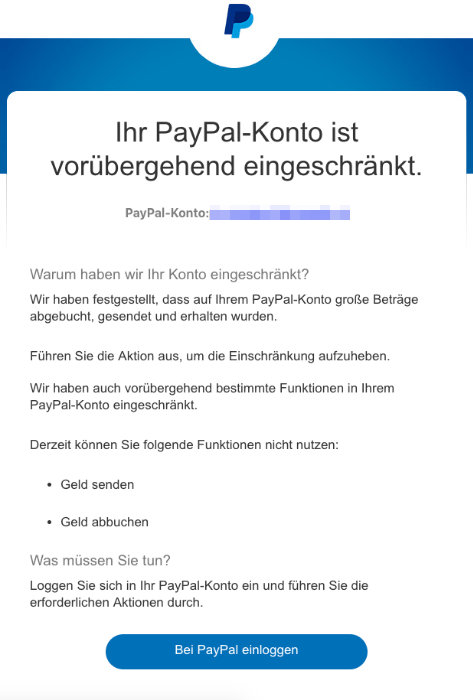 PayPal Phishing aktuell: Diese E-Mails sind Betrug (Spam ...